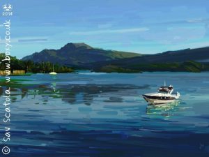 'First Light on Ben Lomond' by Sav Scatola