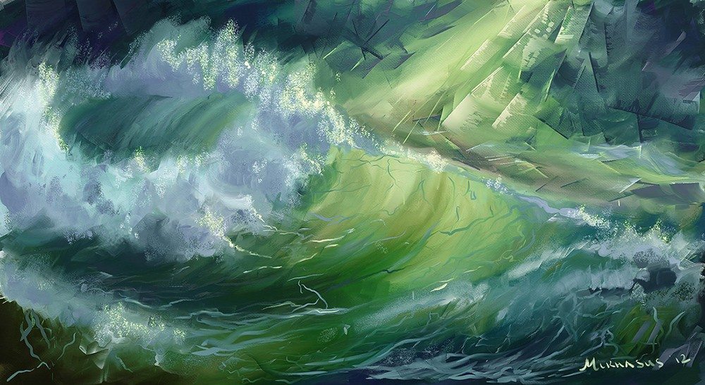 Endless Sea (ArtRage 4) by Mikhail Karetin