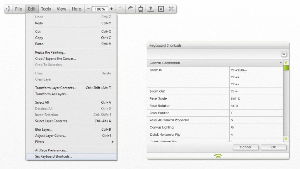 Open the Keyboard Shortcuts Panel studio pro
