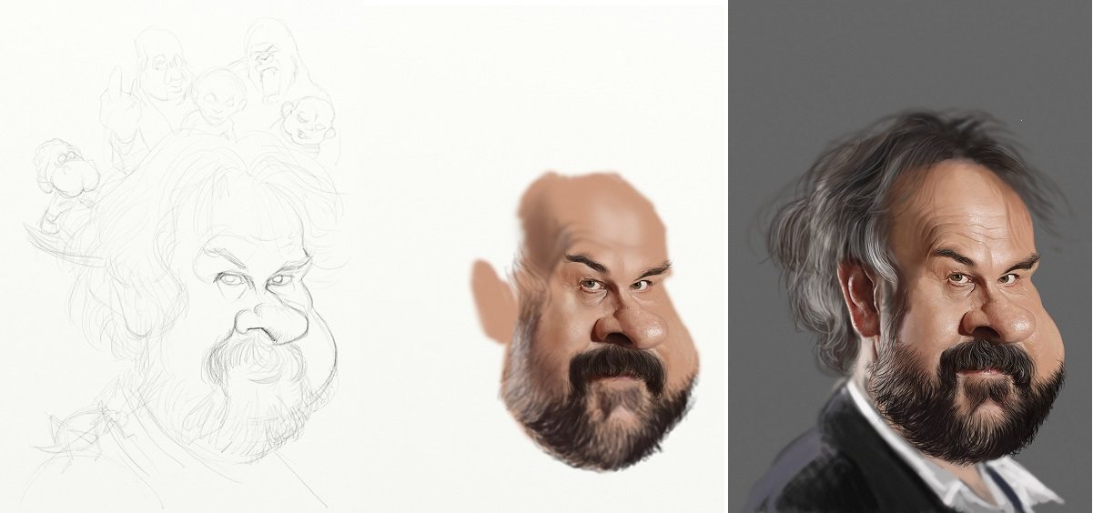 Peter Jackson sketch and WIPs