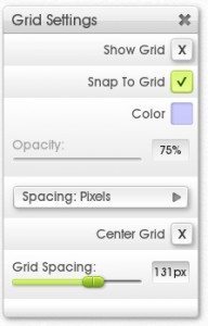 grid menu