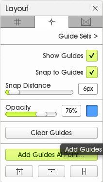 ArtRage 5 Layout menu guides