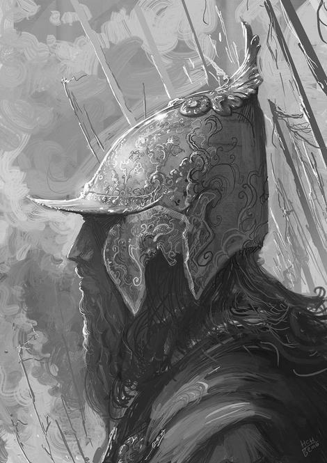 Greyscale sketch by Hassan Chenary