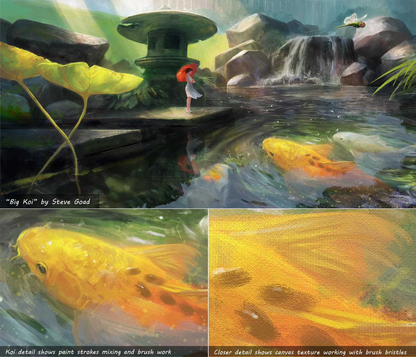 Colourful koi artwork created with ArtRage Vitae
