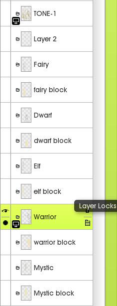 Lock Transparency Layer panel in ArtRage 5