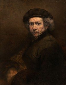 The original Rembrandt Self Portrait, painted in 1659.