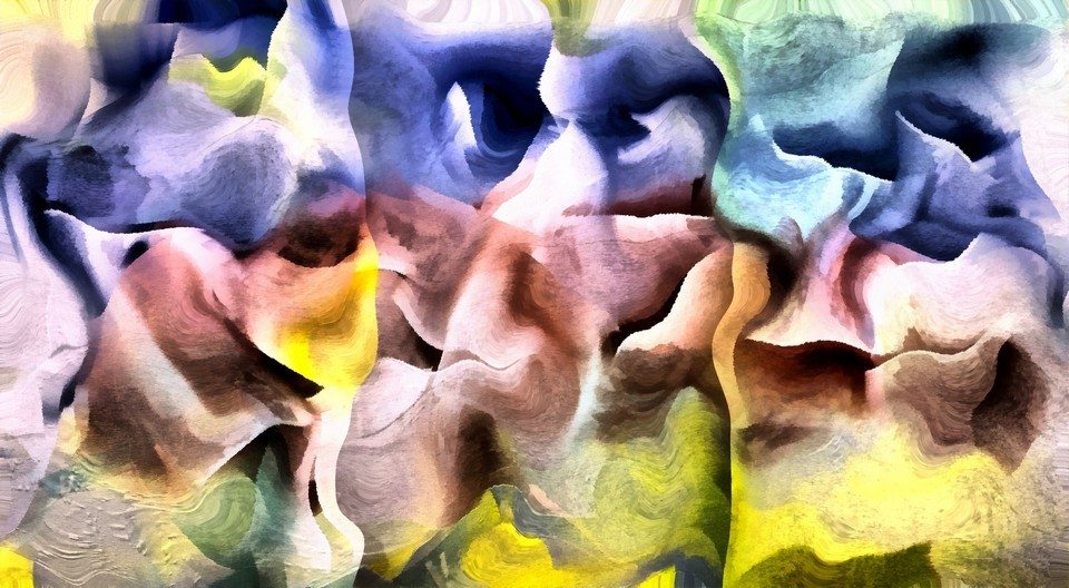 Swirling Color Abstract by Bruce Rolff