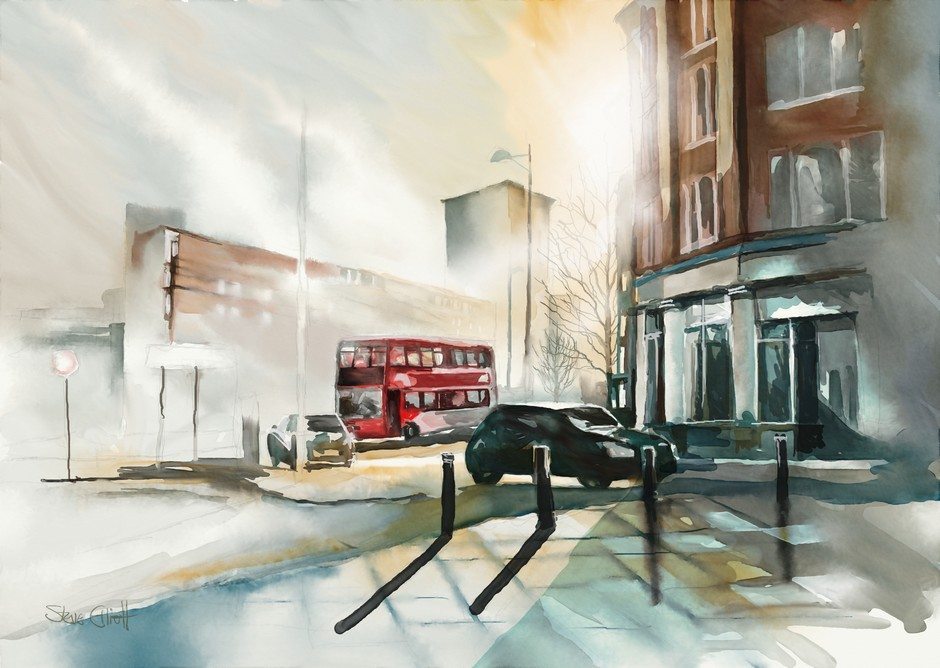 Birmingham Bus by Steve Elliott