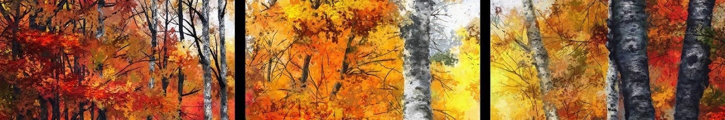 Autumn_Glory triptych detail Dale Jackson Strato Art