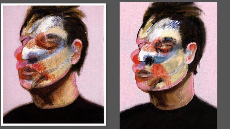 Bacon study by Alex Bearne ArtRage iPad art