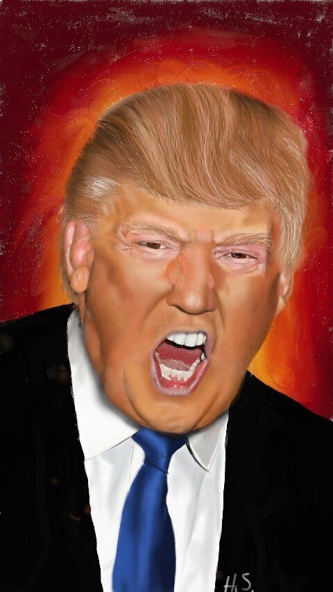 Donald Trump ArtRage for Android art by Henry Salas