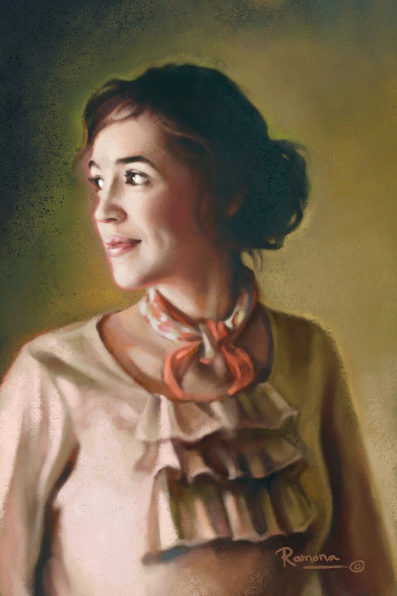 Evangeline artrage art by Ramona MacDonald