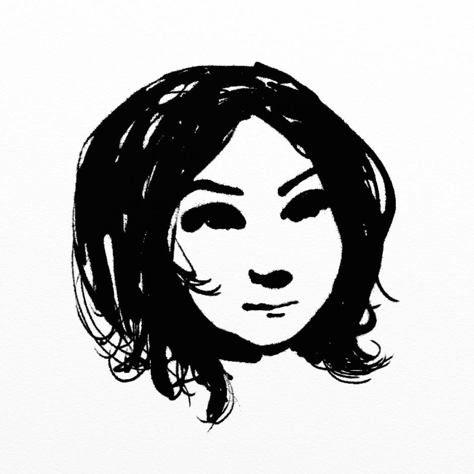 Gloop pen portrait sketch artrage