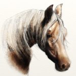 Horse pencil artrage 5 square