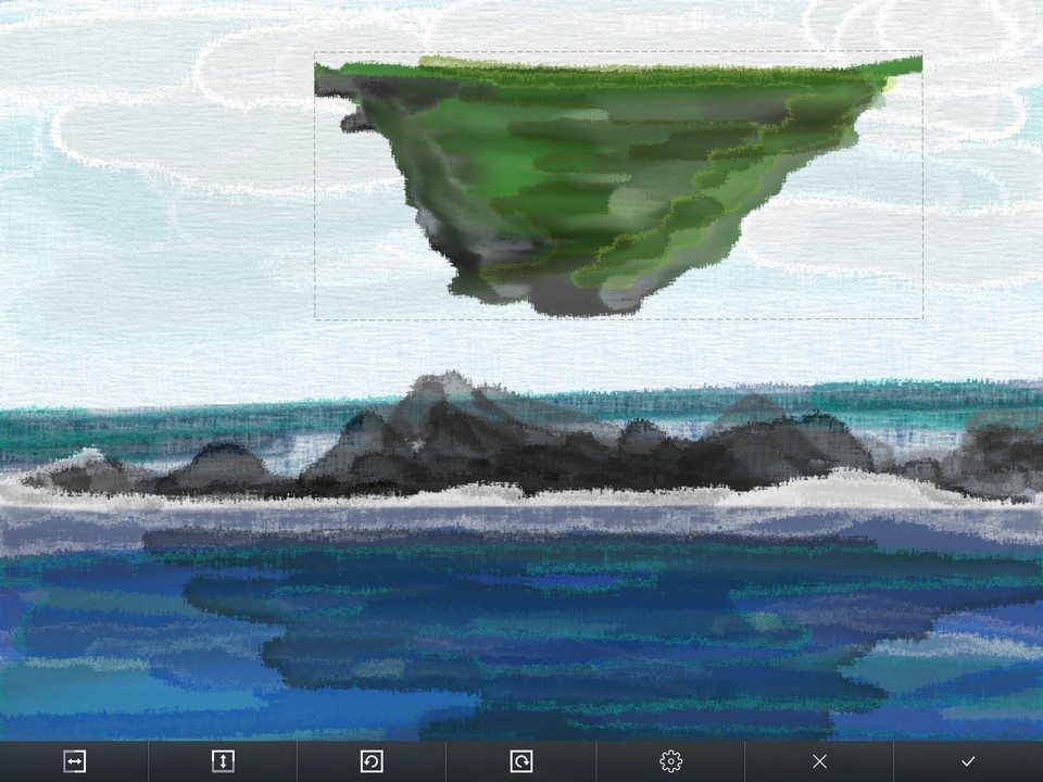Transforming layers ArtRage for iPad 2.0