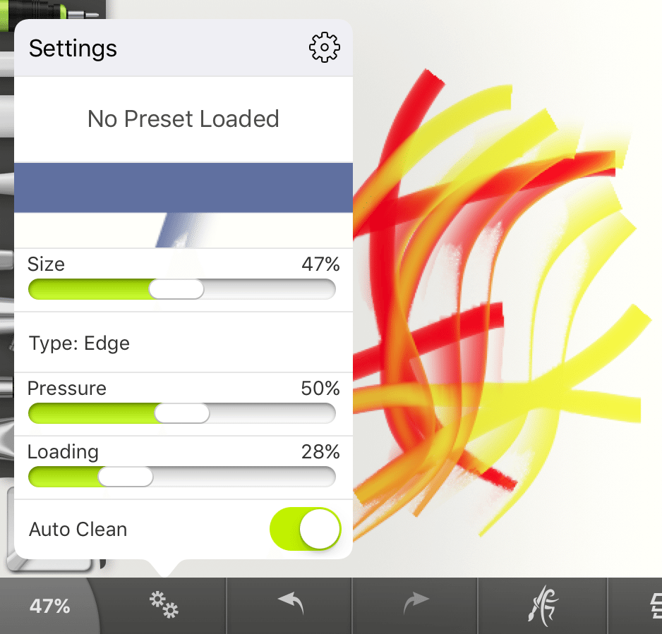 Palette knife loading ArtRage for iPad