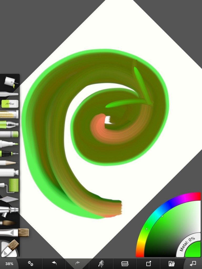 canvas rotation artrage for iPad 2.1