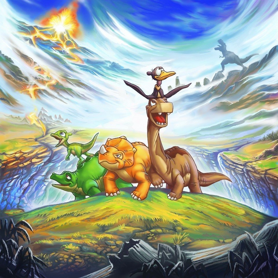 Land Before Time (personal piece for niece) by Jon Davies