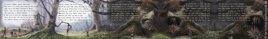 'The Ballad of Piggotty Wood Scroll' by Sav Scatola