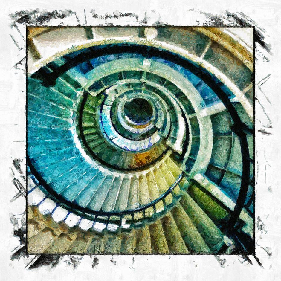 Spiral Staircase Brian Coffey Featured ArtRage Artist