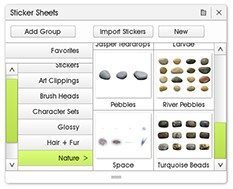 Sticker_Panel ArtRage 5 quick start guide