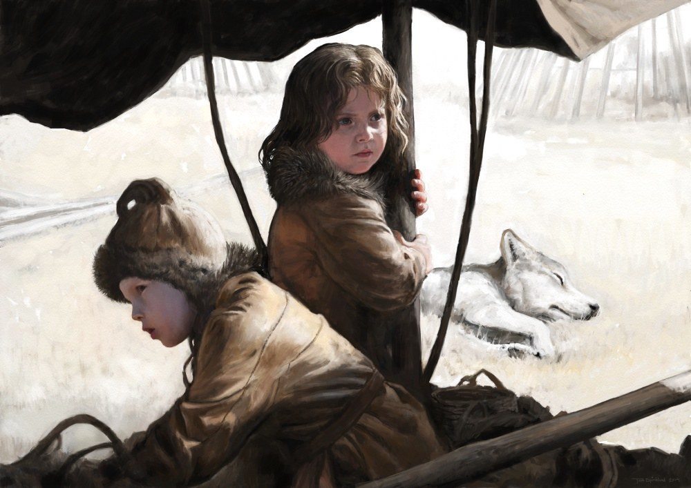 Stone Age children by Tom Björklund