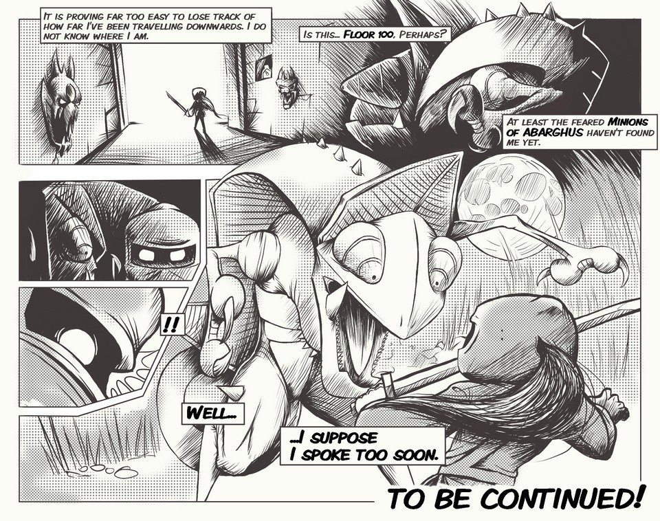 Super House of Dead Ninjas story comic (promotional art, Adult Swim Games) (1) by Jon Davies