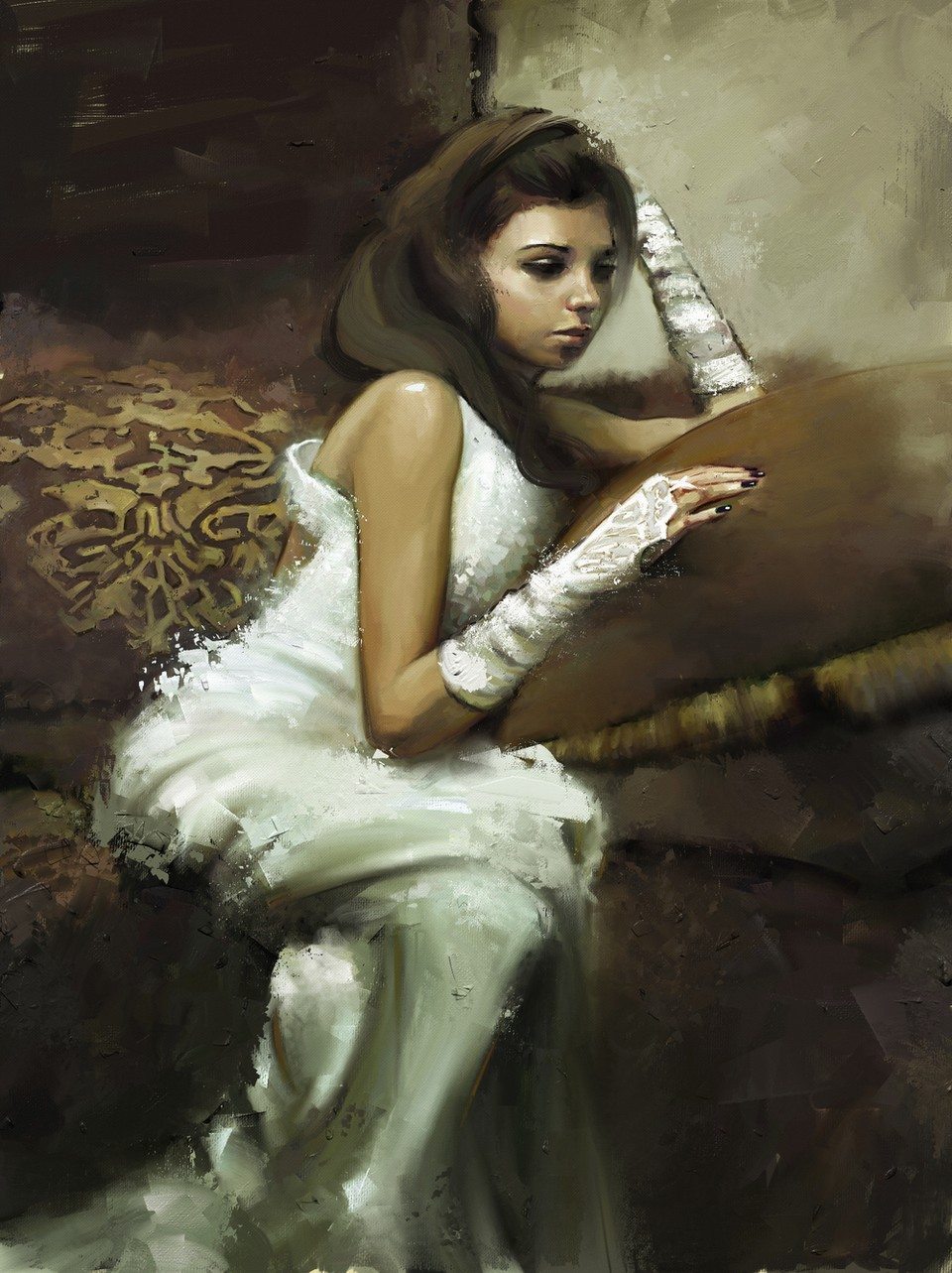 The Demure (Jeremy Mann's Study) by AndreaMG