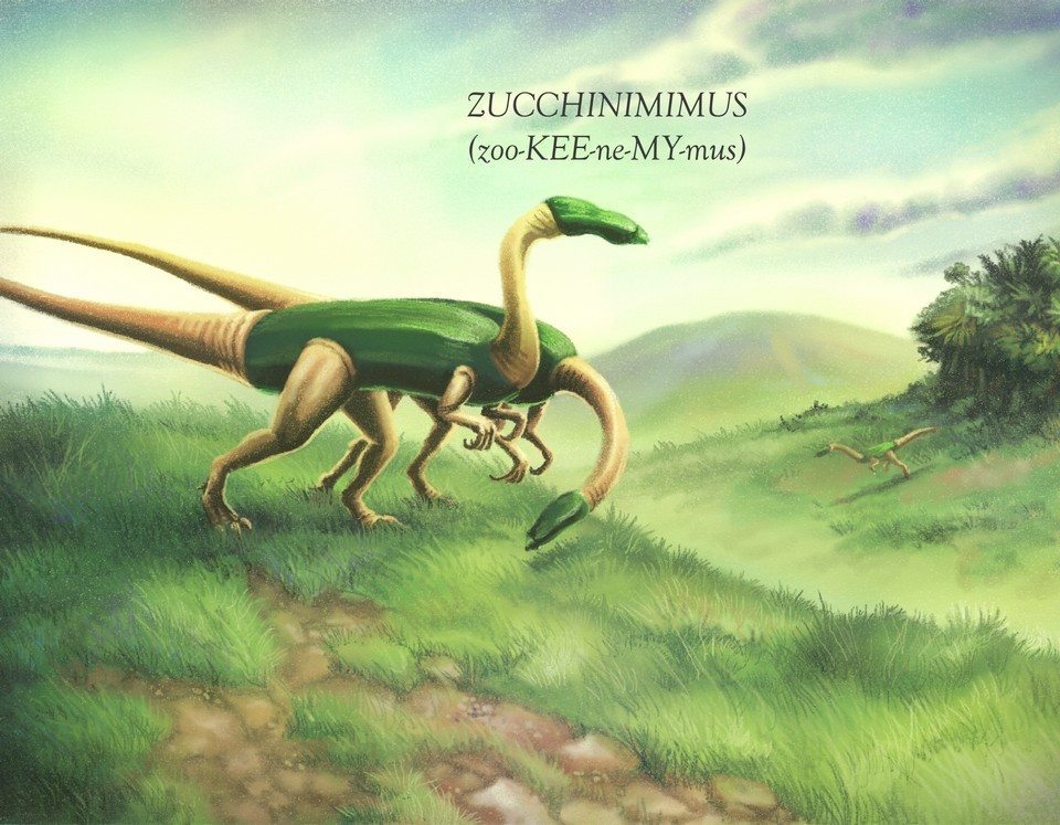 Illustration from Cucumbertops and Other Animals of the Veggiesaur Kingdom