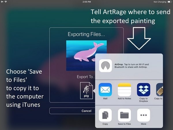 artrage ios export apps