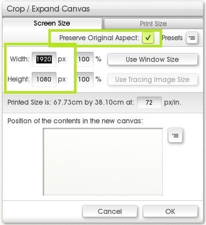 Pixel To Print Size Chart