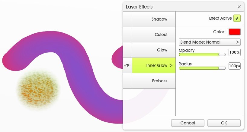 color layer effects inner glow artrage 5