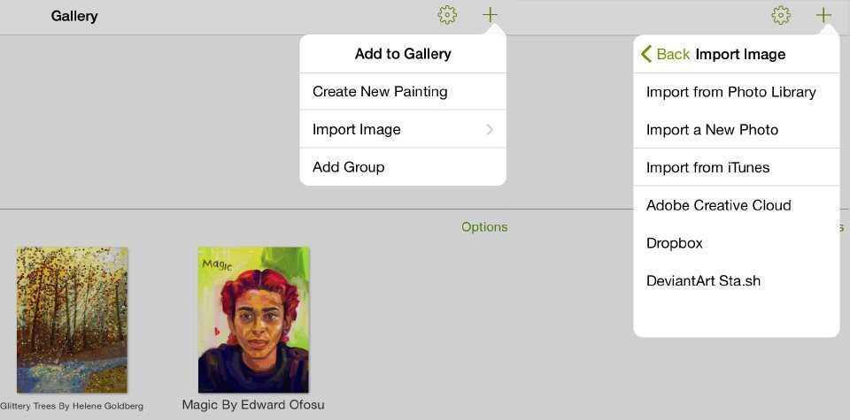 Create and import new painting artrage for ipad