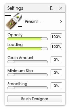 custom brush tool settings artrage 5