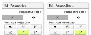 edit perspective buttons add major minor line artrage 5
