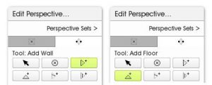 edit perspective buttons add wall floor artrage 5