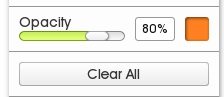 edit perspective buttons opacity color cleare artrage 5