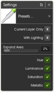 Color Picker settings