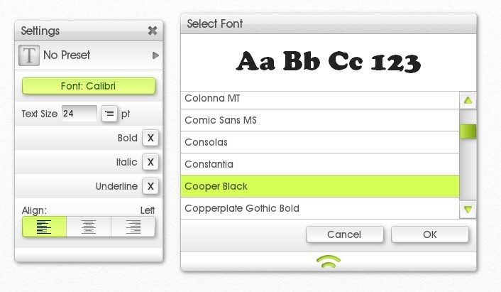 customizr theme font picker