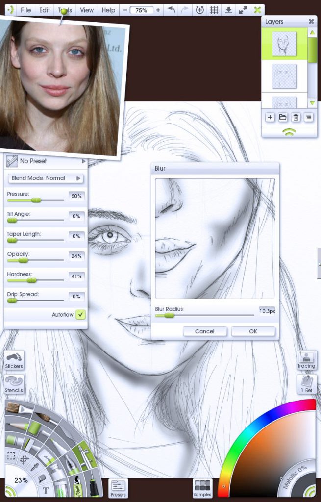 img 5 - Blur shading portrait tutorial by Paul Hinch-Worman