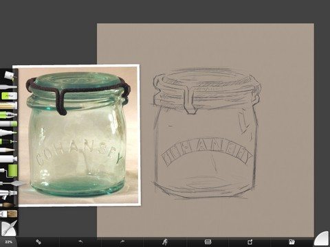 Cohansey Jar Sketch by Shelly Hanna (small)