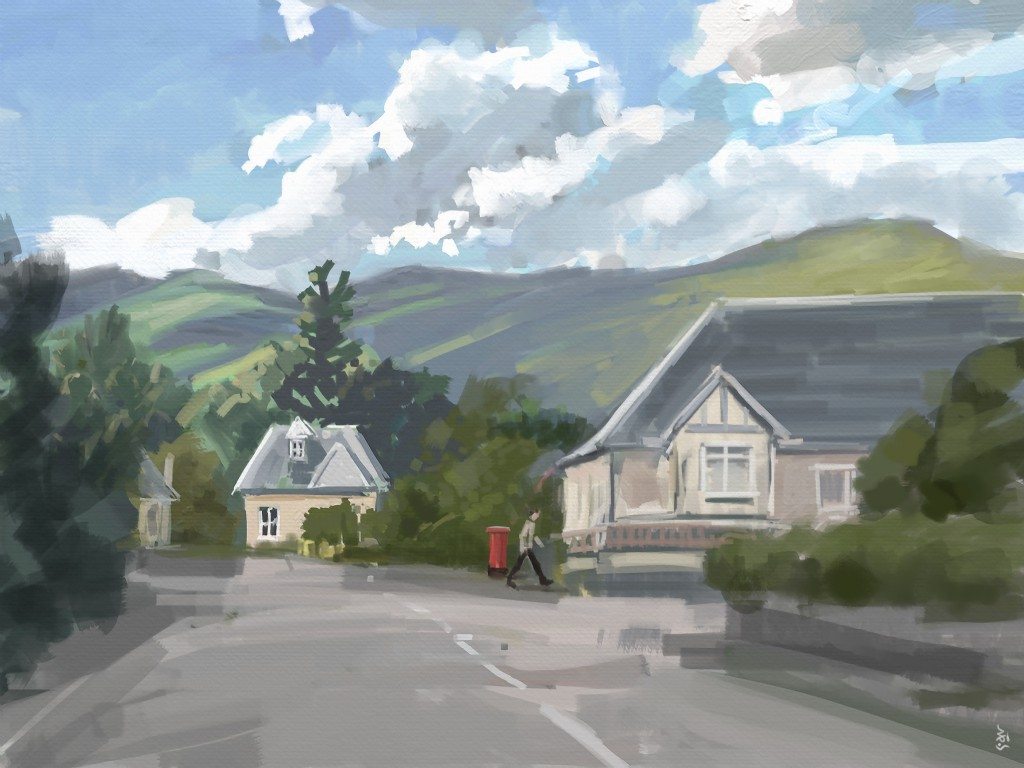 Landscape painting in ArtRage for iPad 2.0 by Sav Scatola