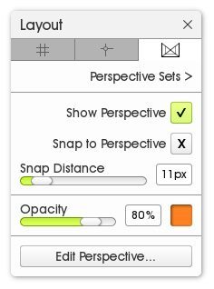 perspective set layout panel artrage 5