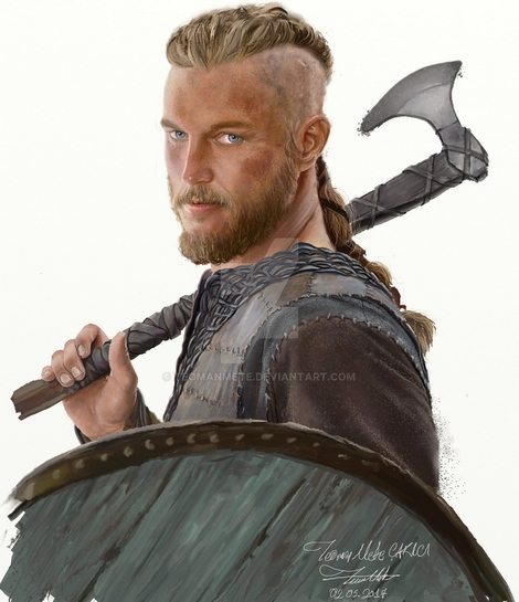 Ragnar Lodbrok (Lothbrok) from Vikings  by Teoman Mete CAKICI