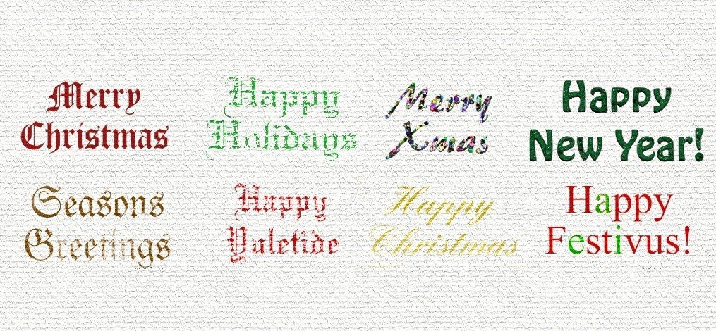 stencils festive greetings