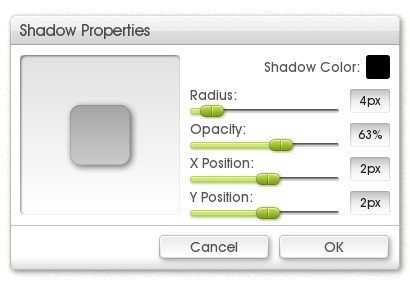 sticker spray shadow properties