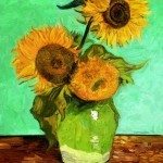 Study of Van Gogh's 'Sunflowers' by Edward Ofosu