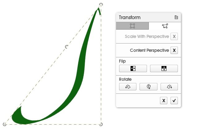 transform curve smooth line