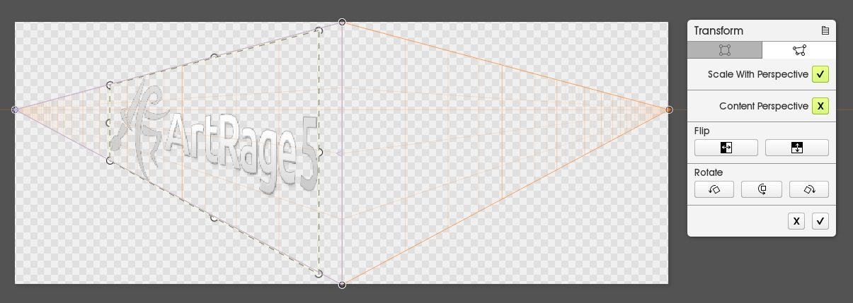 transform nonuniform scale with perspective