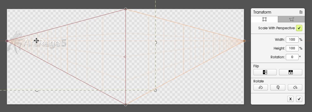 transform scale with perspective